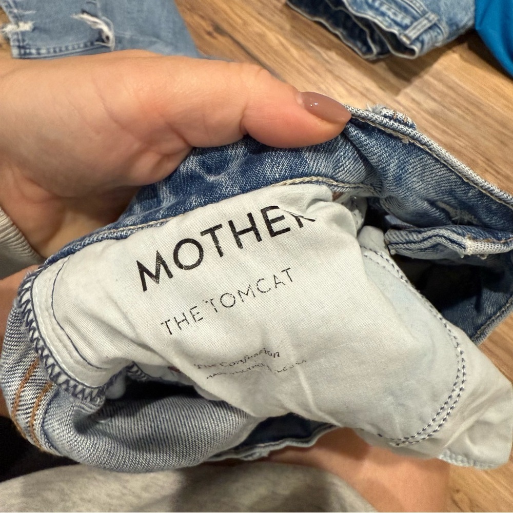 Mother Superior The Tomcat Distressed Straight Leg Jeans In The Confession - Picture 9 of 12